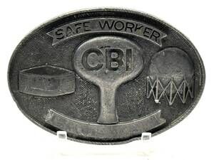 CBI Safe Worker Industrial Safety Award Belt Buckle